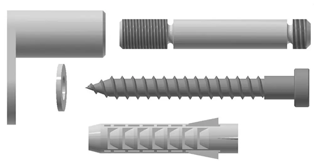 Produktbild Kermi Abstandshalter-Set 9, RAL9016, ZB03470001